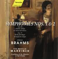 Symphonies Nos. 1 & 2 (č. 1 c moll op. 68, č. 2 D dur op. 73) (2CD)